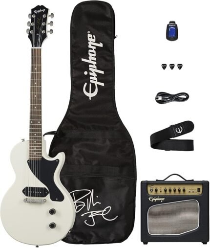 Epiphone Billie Joe Armstrong Les Paul Junior Guitar Player Pack Classic White